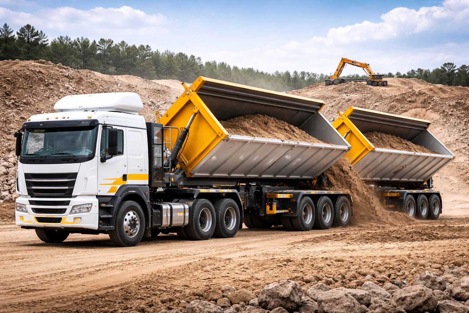 Super link side tipper truck